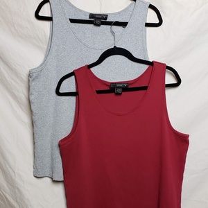 Crimson & Gray Cotton Tank Tops (20/24)